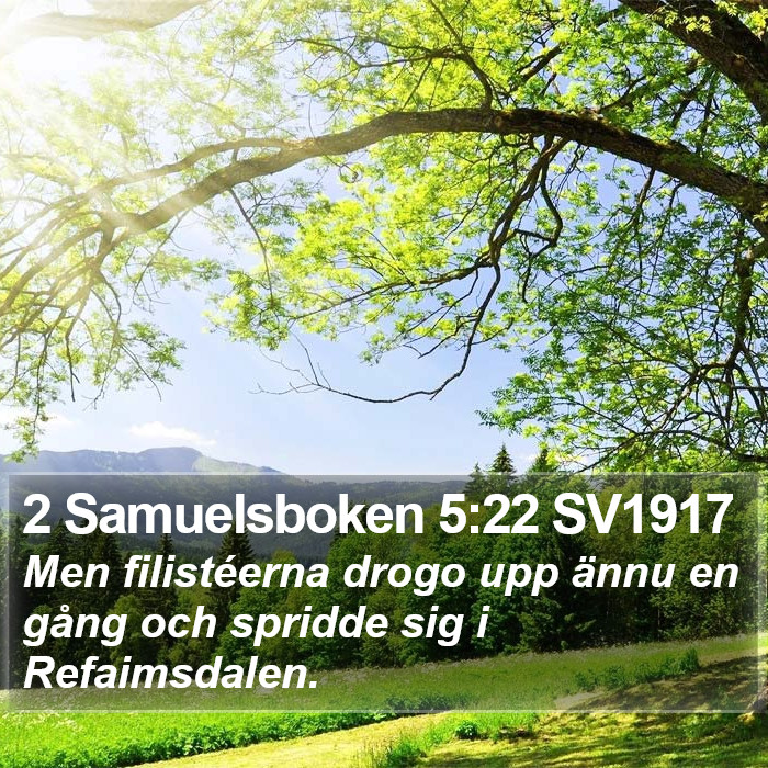 2 Samuelsboken 5:22 SV1917 Bible Study