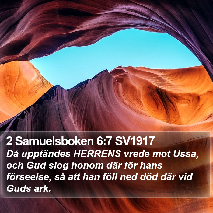 2 Samuelsboken 6:7 SV1917 Bible Study