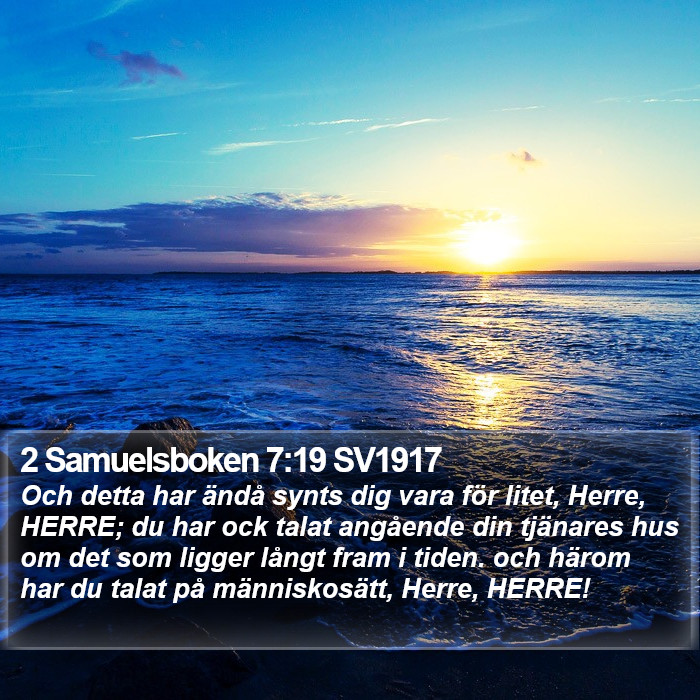 2 Samuelsboken 7:19 SV1917 Bible Study