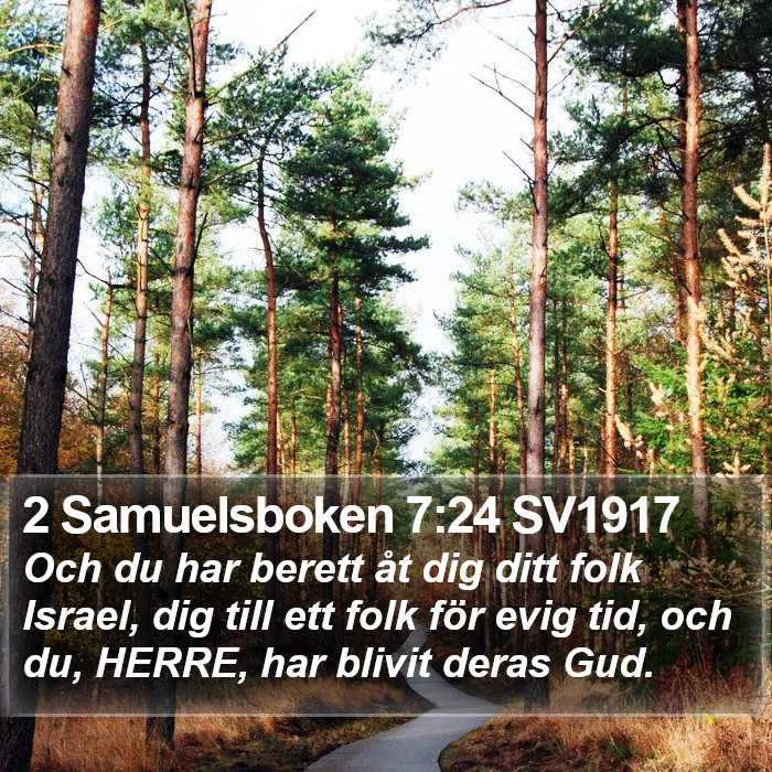 2 Samuelsboken 7:24 SV1917 Bible Study