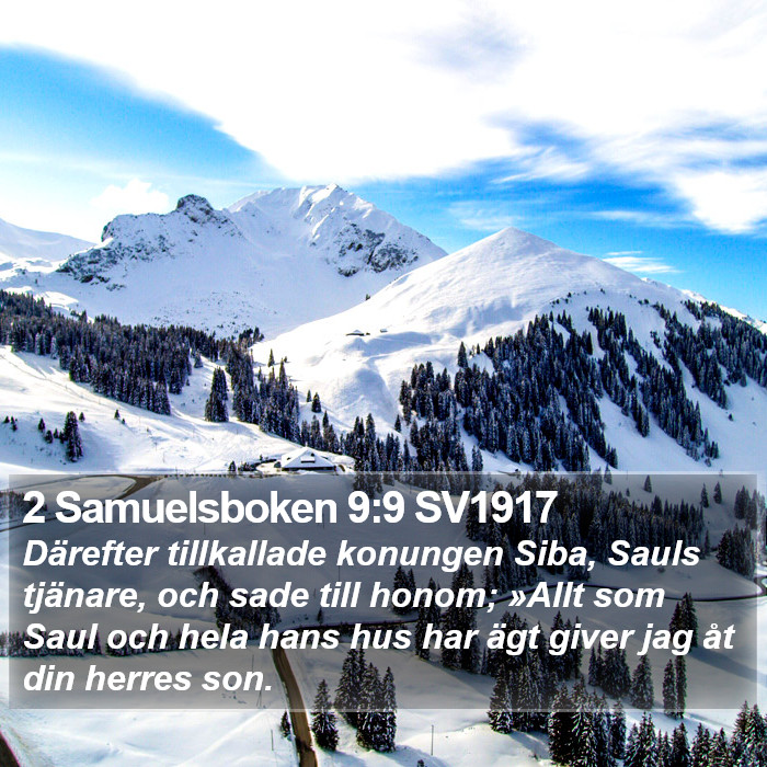 2 Samuelsboken 9:9 SV1917 Bible Study