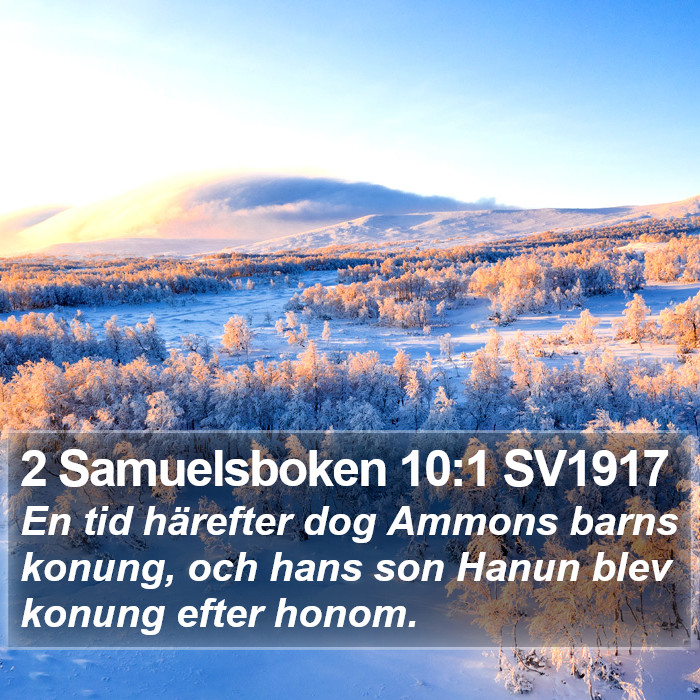 2 Samuelsboken 10:1 SV1917 Bible Study