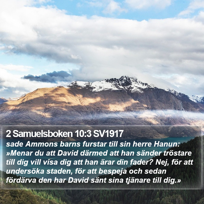 2 Samuelsboken 10:3 SV1917 Bible Study