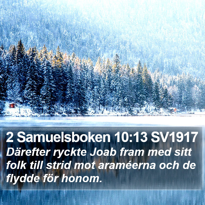 2 Samuelsboken 10:13 SV1917 Bible Study