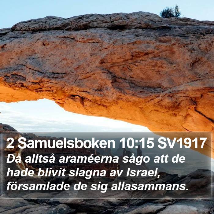 2 Samuelsboken 10:15 SV1917 Bible Study