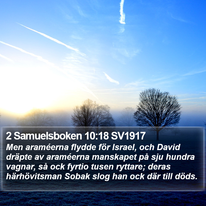 2 Samuelsboken 10:18 SV1917 Bible Study