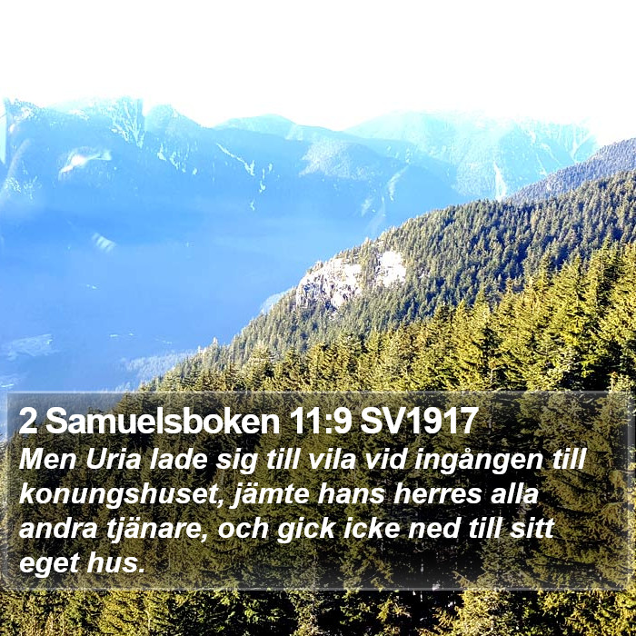 2 Samuelsboken 11:9 SV1917 Bible Study