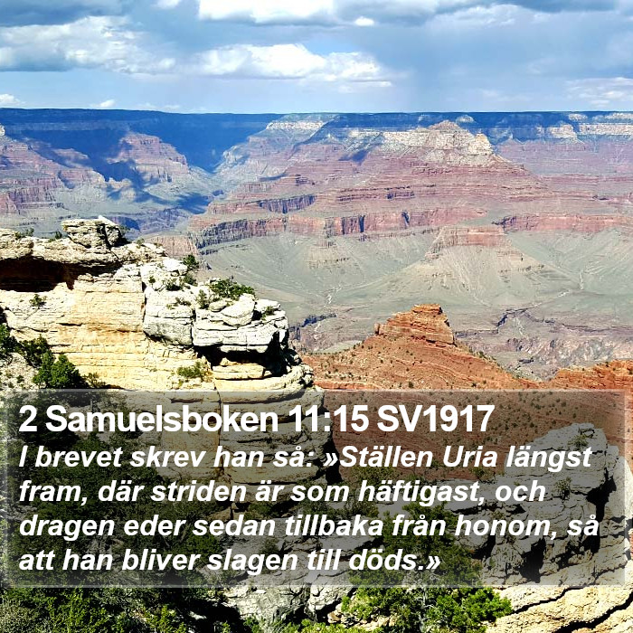 2 Samuelsboken 11:15 SV1917 Bible Study