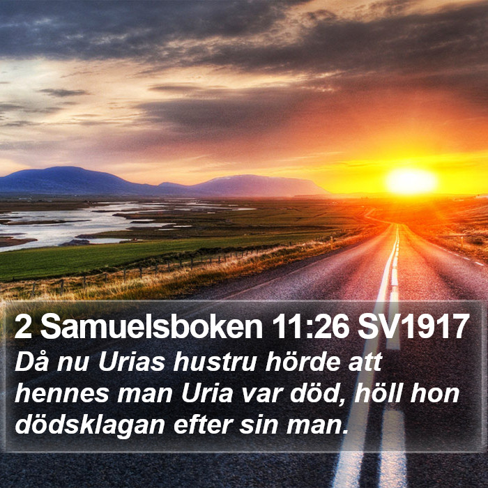 2 Samuelsboken 11:26 SV1917 Bible Study