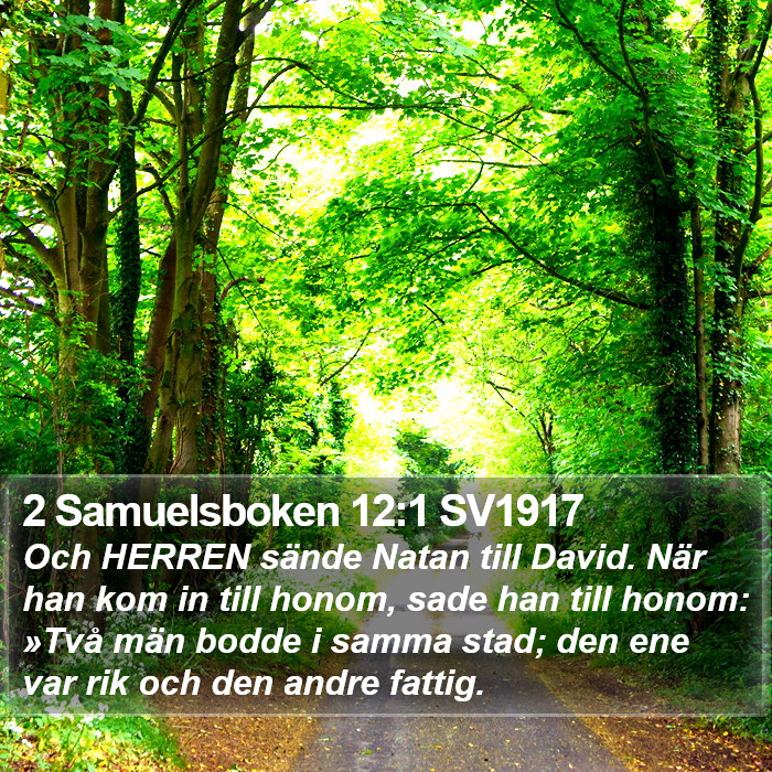 2 Samuelsboken 12:1 SV1917 Bible Study