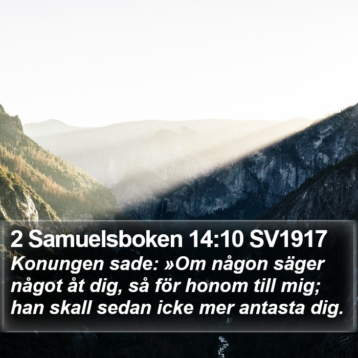 2 Samuelsboken 14:10 SV1917 Bible Study