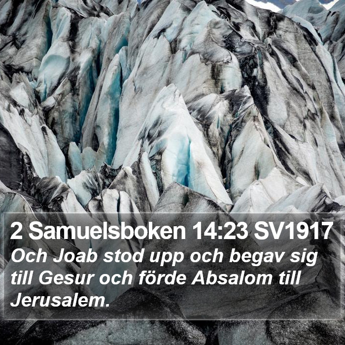 2 Samuelsboken 14:23 SV1917 Bible Study