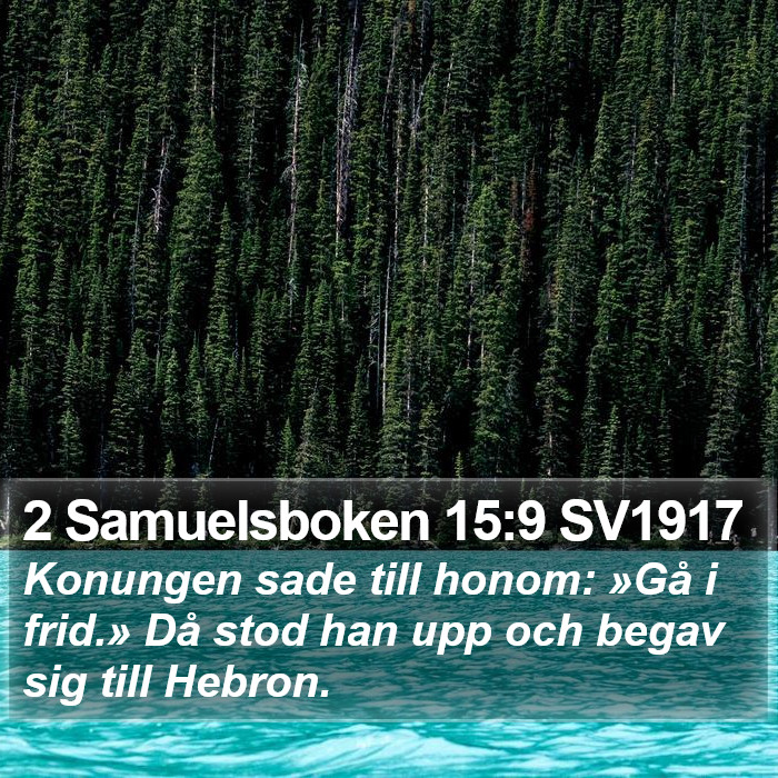 2 Samuelsboken 15:9 SV1917 Bible Study