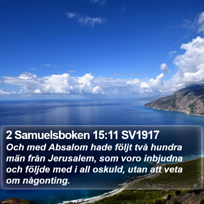 2 Samuelsboken 15:11 SV1917 Bible Study