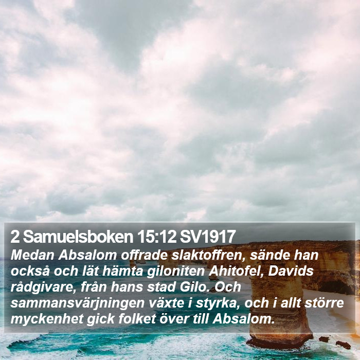 2 Samuelsboken 15:12 SV1917 Bible Study