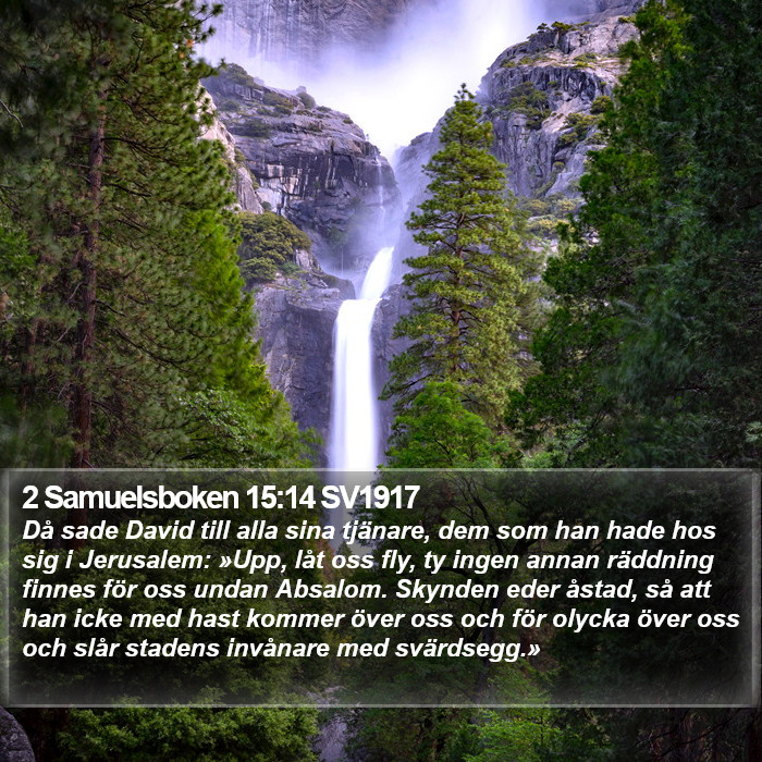 2 Samuelsboken 15:14 SV1917 Bible Study