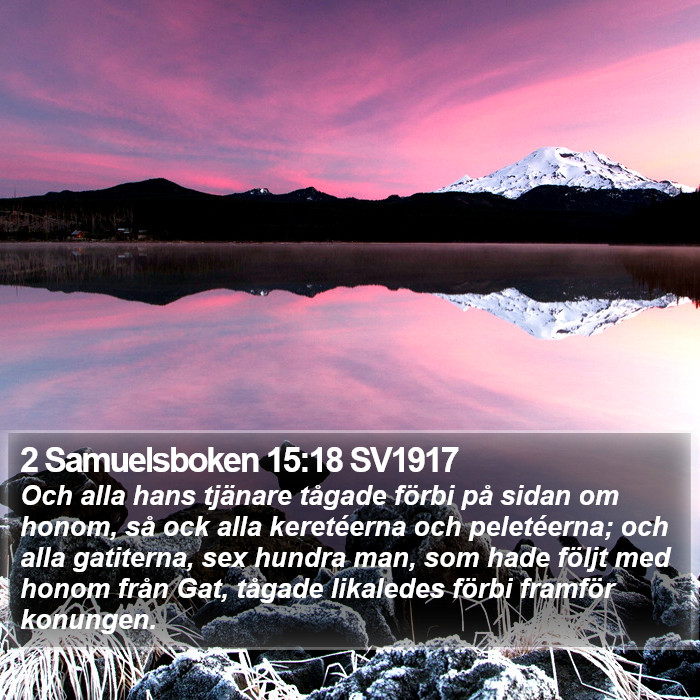 2 Samuelsboken 15:18 SV1917 Bible Study