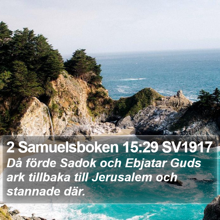 2 Samuelsboken 15:29 SV1917 Bible Study