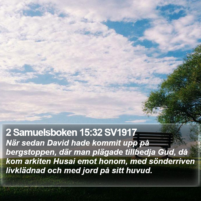 2 Samuelsboken 15:32 SV1917 Bible Study