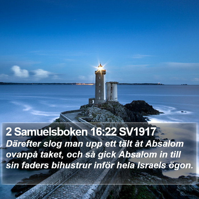 2 Samuelsboken 16:22 SV1917 Bible Study