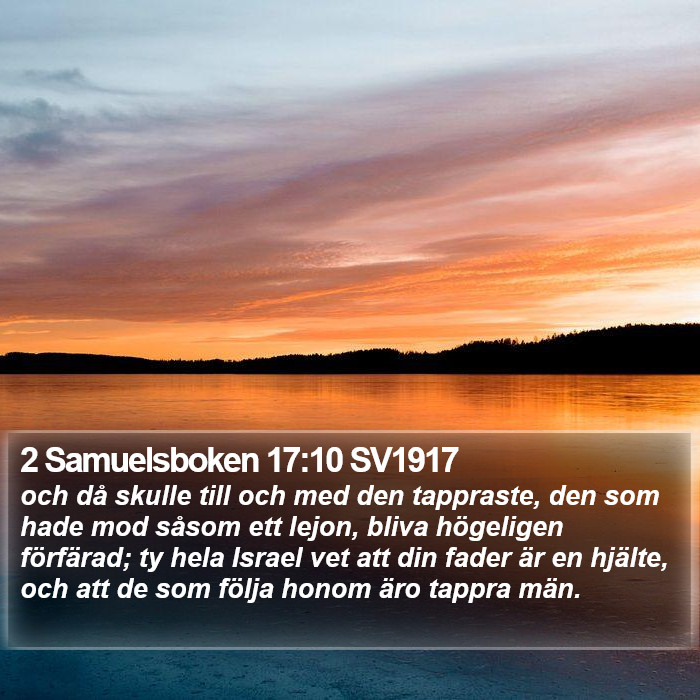 2 Samuelsboken 17:10 SV1917 Bible Study