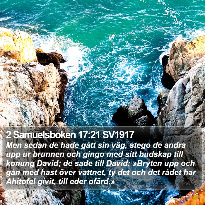 2 Samuelsboken 17:21 SV1917 Bible Study