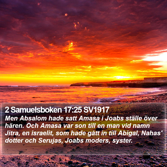 2 Samuelsboken 17:25 SV1917 Bible Study