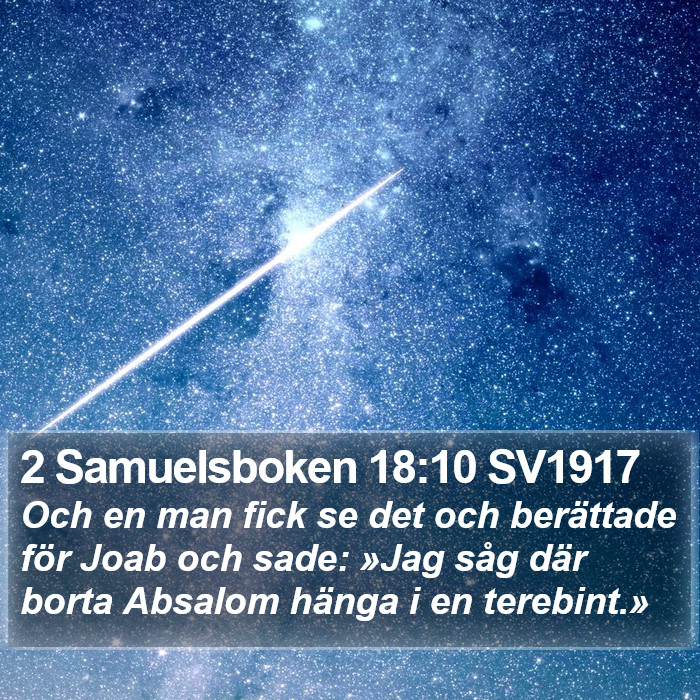 2 Samuelsboken 18:10 SV1917 Bible Study