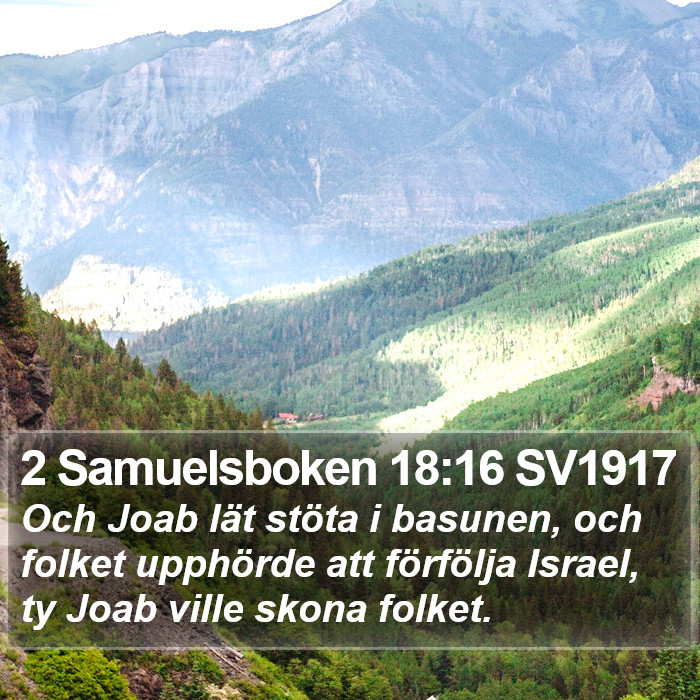 2 Samuelsboken 18:16 SV1917 Bible Study