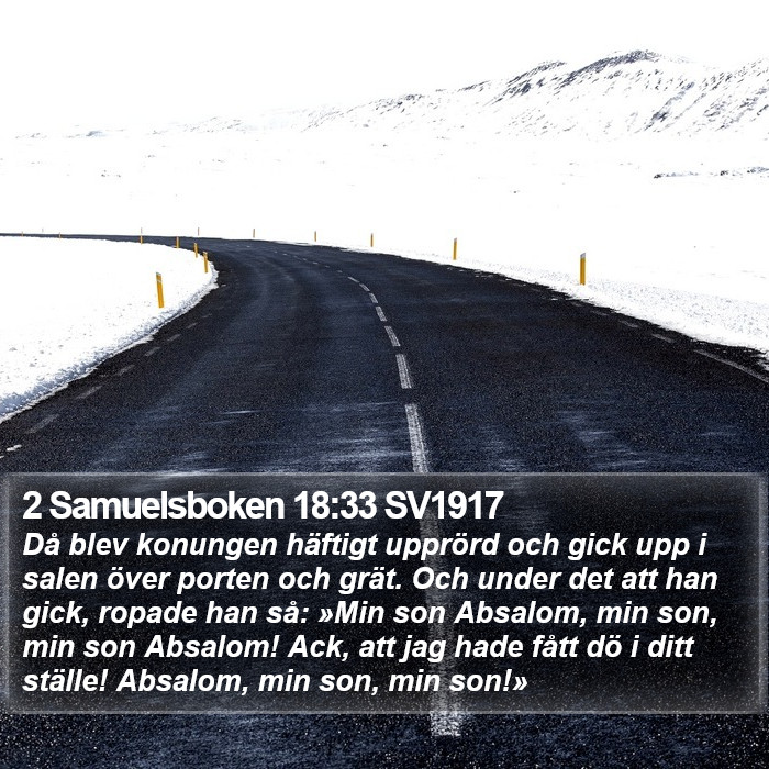 2 Samuelsboken 18:33 SV1917 Bible Study