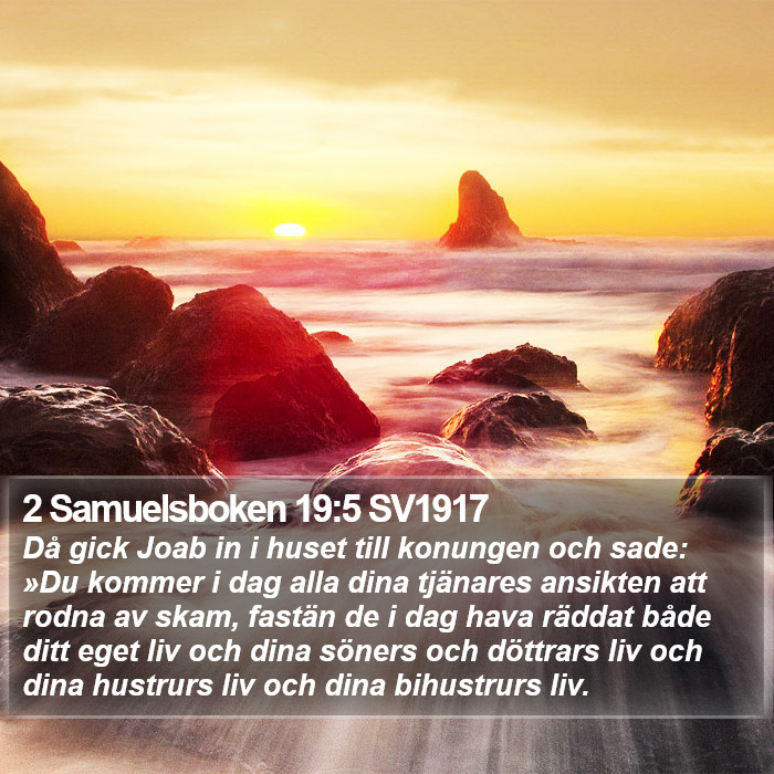 2 Samuelsboken 19:5 SV1917 Bible Study