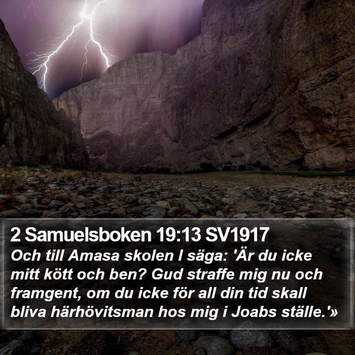 2 Samuelsboken 19:13 SV1917 Bible Study