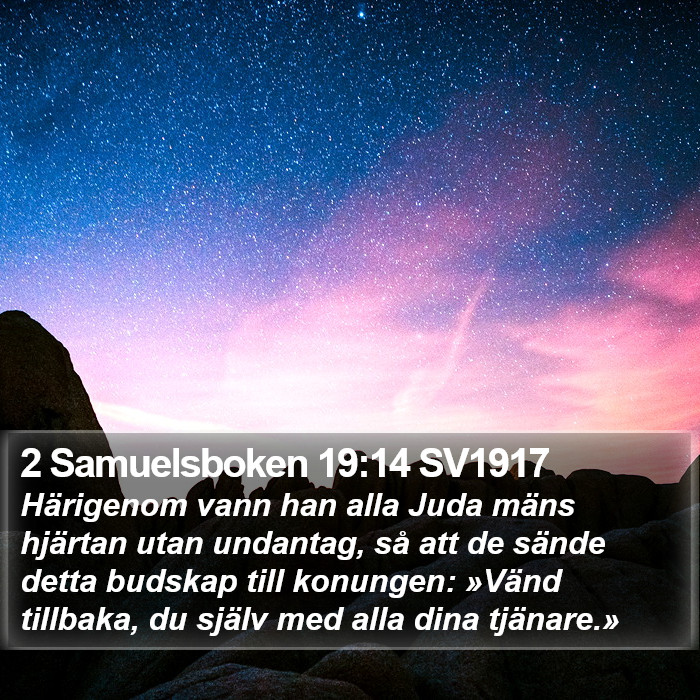 2 Samuelsboken 19:14 SV1917 Bible Study