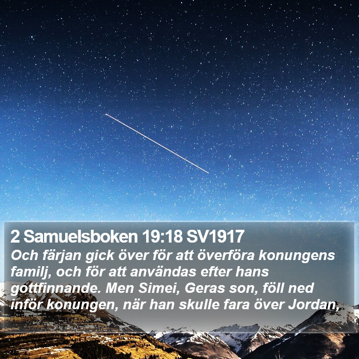 2 Samuelsboken 19:18 SV1917 Bible Study