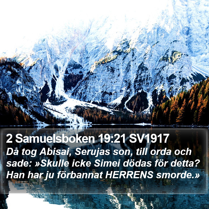 2 Samuelsboken 19:21 SV1917 Bible Study