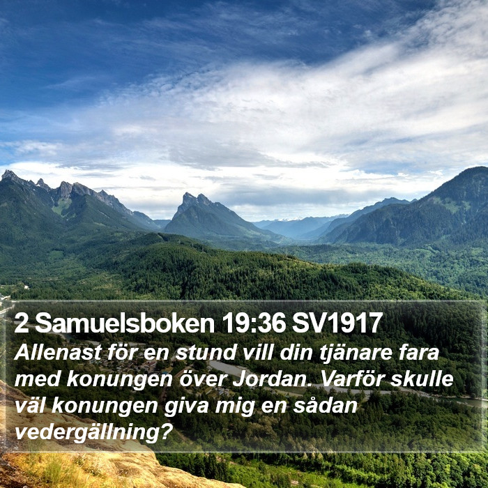 2 Samuelsboken 19:36 SV1917 Bible Study