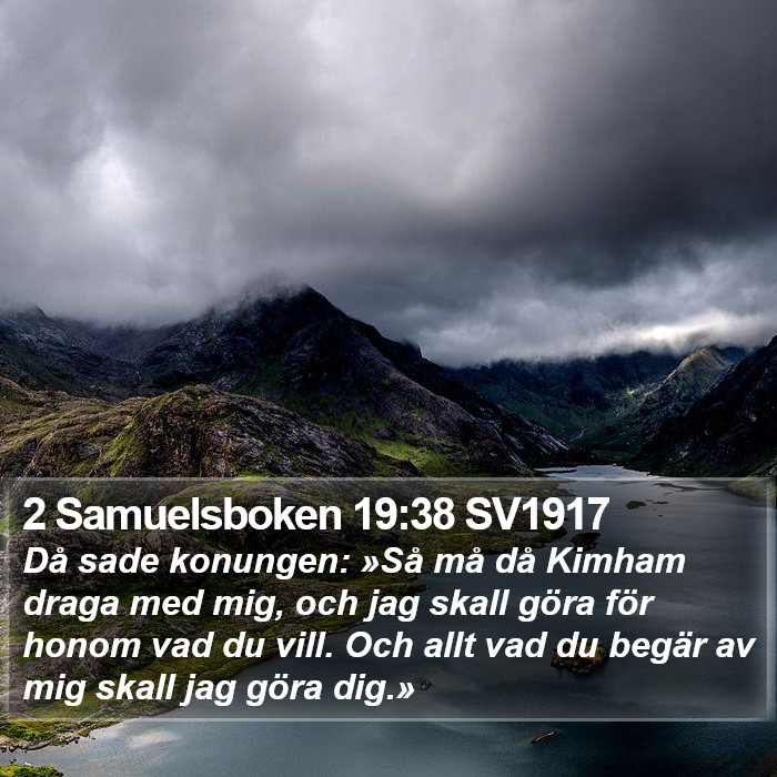 2 Samuelsboken 19:38 SV1917 Bible Study