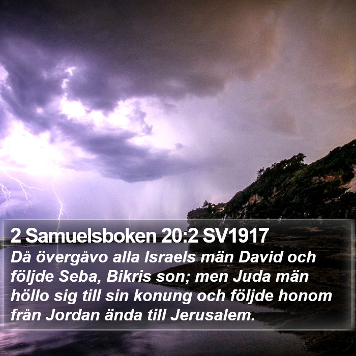 2 Samuelsboken 20:2 SV1917 Bible Study