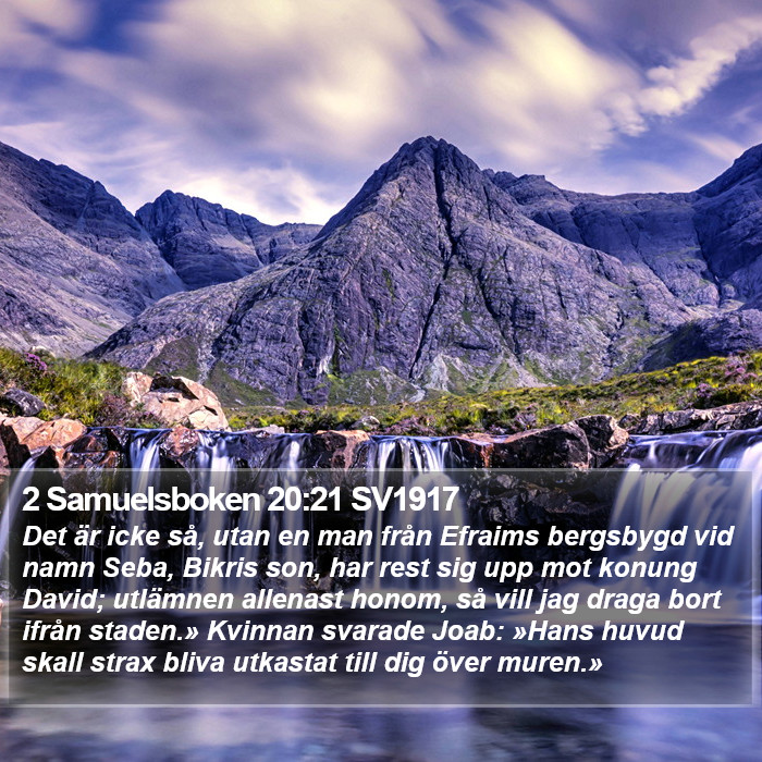 2 Samuelsboken 20:21 SV1917 Bible Study