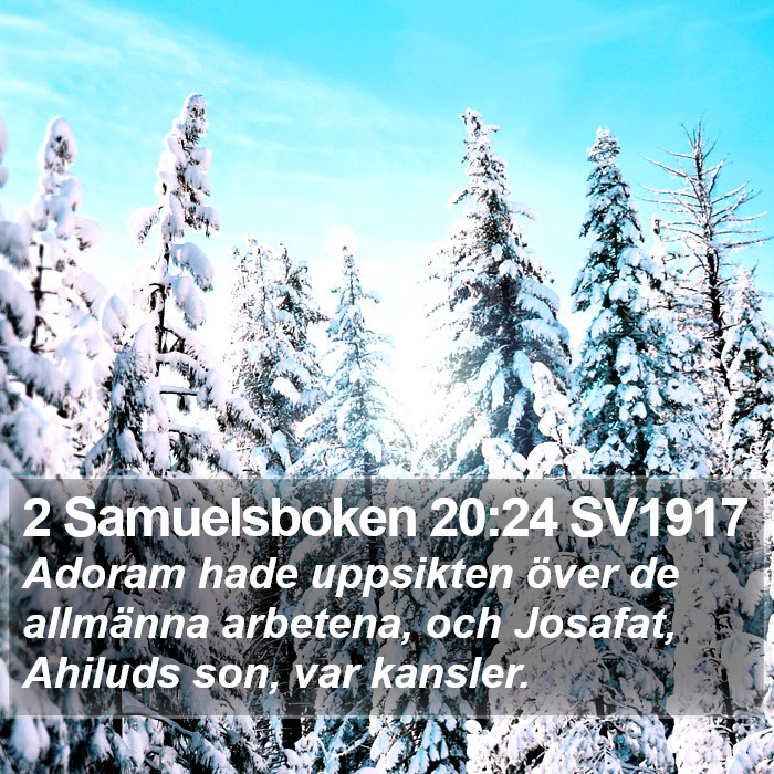 2 Samuelsboken 20:24 SV1917 Bible Study