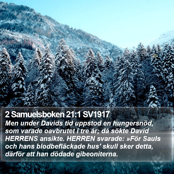 2 Samuelsboken 21:1 SV1917 Bible Study