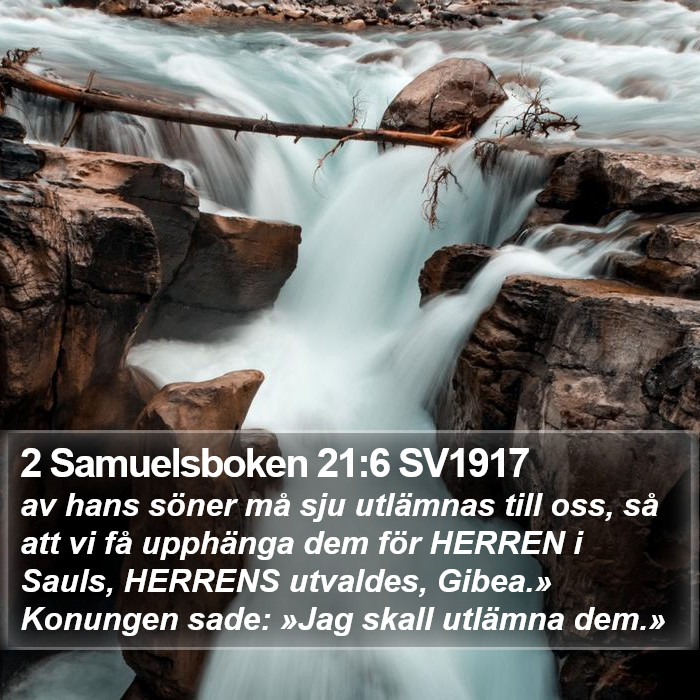 2 Samuelsboken 21:6 SV1917 Bible Study