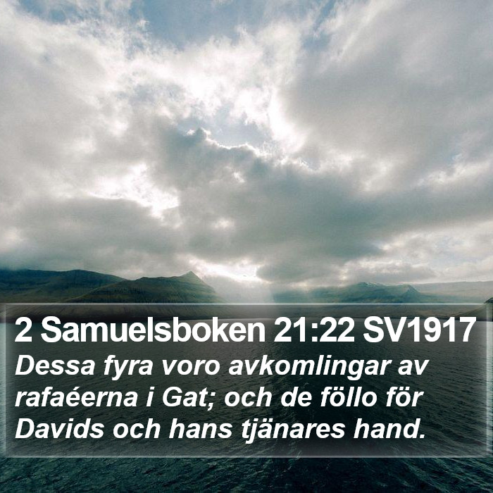 2 Samuelsboken 21:22 SV1917 Bible Study