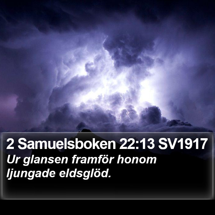2 Samuelsboken 22:13 SV1917 Bible Study