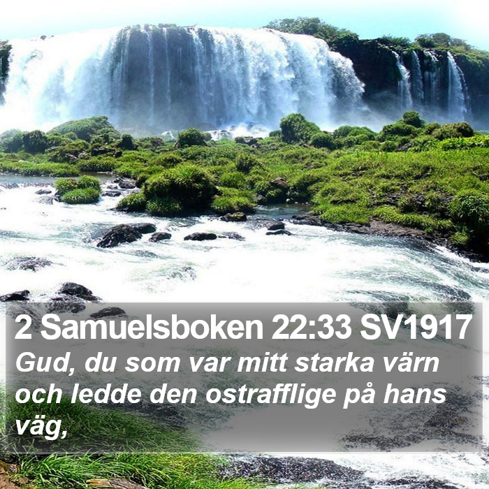 2 Samuelsboken 22:33 SV1917 Bible Study