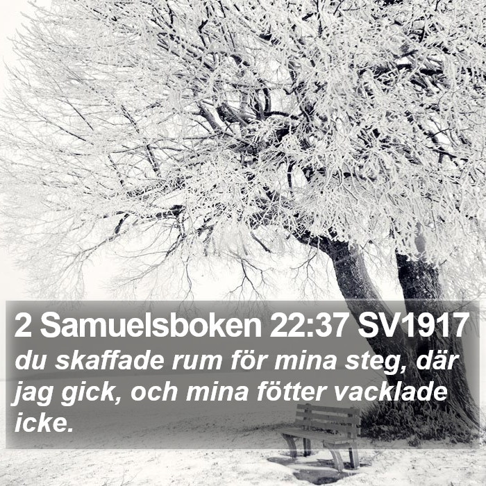 2 Samuelsboken 22:37 SV1917 Bible Study