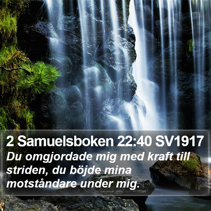2 Samuelsboken 22:40 SV1917 Bible Study