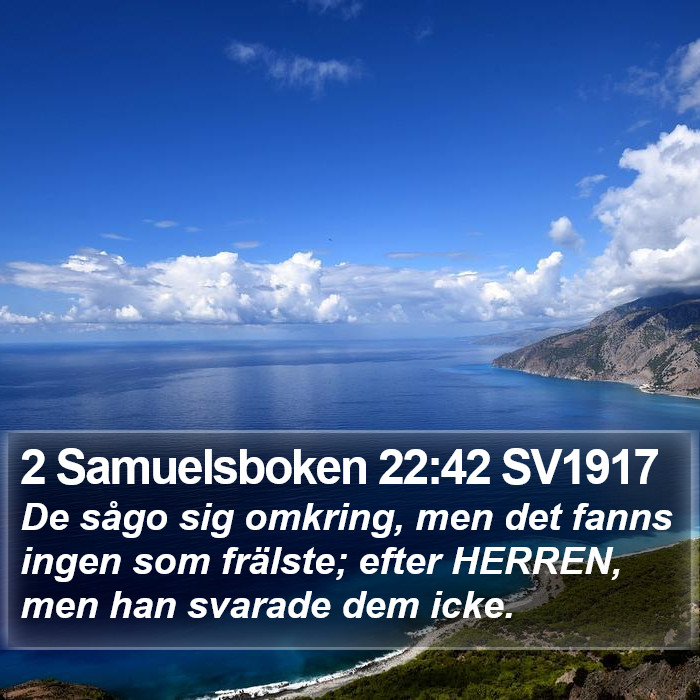 2 Samuelsboken 22:42 SV1917 Bible Study
