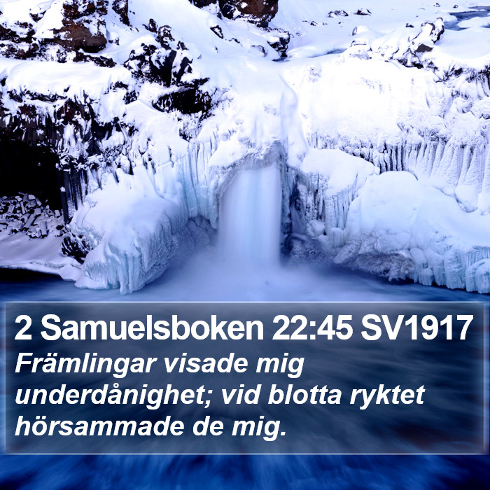 2 Samuelsboken 22:45 SV1917 Bible Study