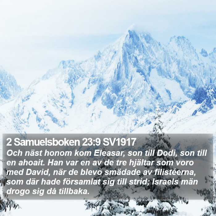 2 Samuelsboken 23:9 SV1917 Bible Study